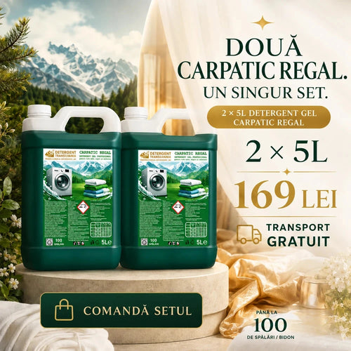 2x5L Set Detergent GEL Rufe Carpatic Regal PROFESIONAL